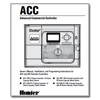 Hunter ACC controller Manual