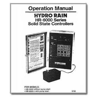 Hydro Rain HR-6000 Series Solid State Controller manual