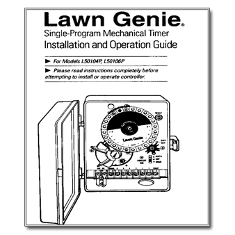 Lawn Genie L50104P-6P Controller Manual