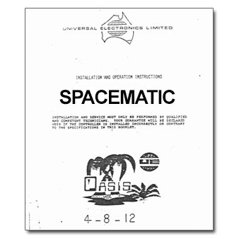 Oasis Spacematic Controller Manual