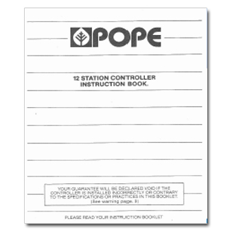 Pope 12 Station Controller Manual